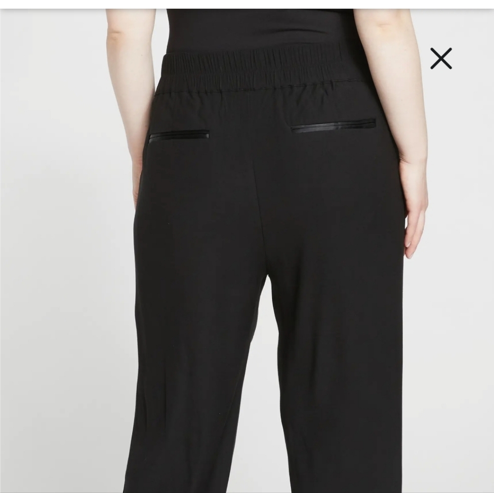 Universal standard soiree satin trim pants..NWT size small in US